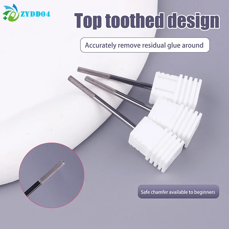 ● 1 قطعة التنغستن الصلب المهنية مسمار مثقاب ملفات الأظافر هلام البولندية إزالة لدغ لآلة كهربائية أداة نظيفة للبشرة #3