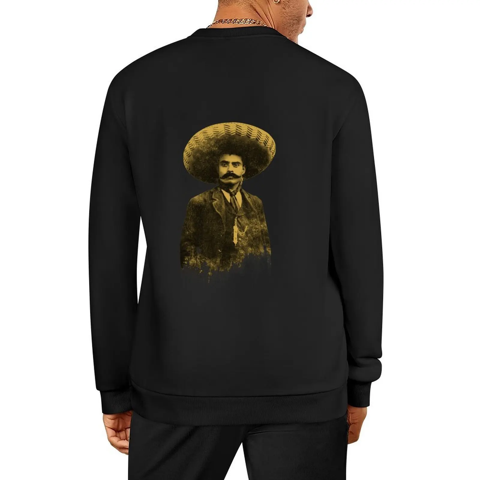 

Emiliano Zapata - Black Pullover clothes for men anime clothes autumn men's clothing hooded sweatshirt for men