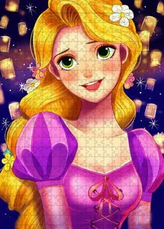 Disney Blonde Long Hair Princess Cartoon Handmade Puzzle Puzzle 300/500/1000 Pieces High Quality Game Gift Box Girl Gift