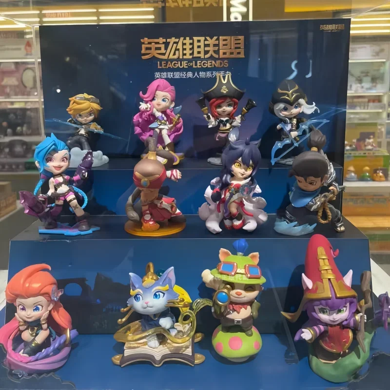 Hot Original Lol League Of Legends Classic Character Series Jinx Anime Figure Model Toy Doll Room Decoration Toys Birthday Gifts