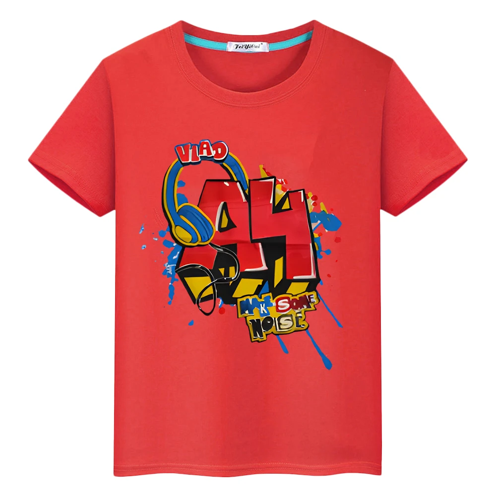 Merch A4 Zomer Jongen Meisje Kleding 100% Katoenen T-Shirt Korte Print Tops Y 2K Een Stuk Casual Влад A4 Бумага Anime Tees Kinderen Kleding