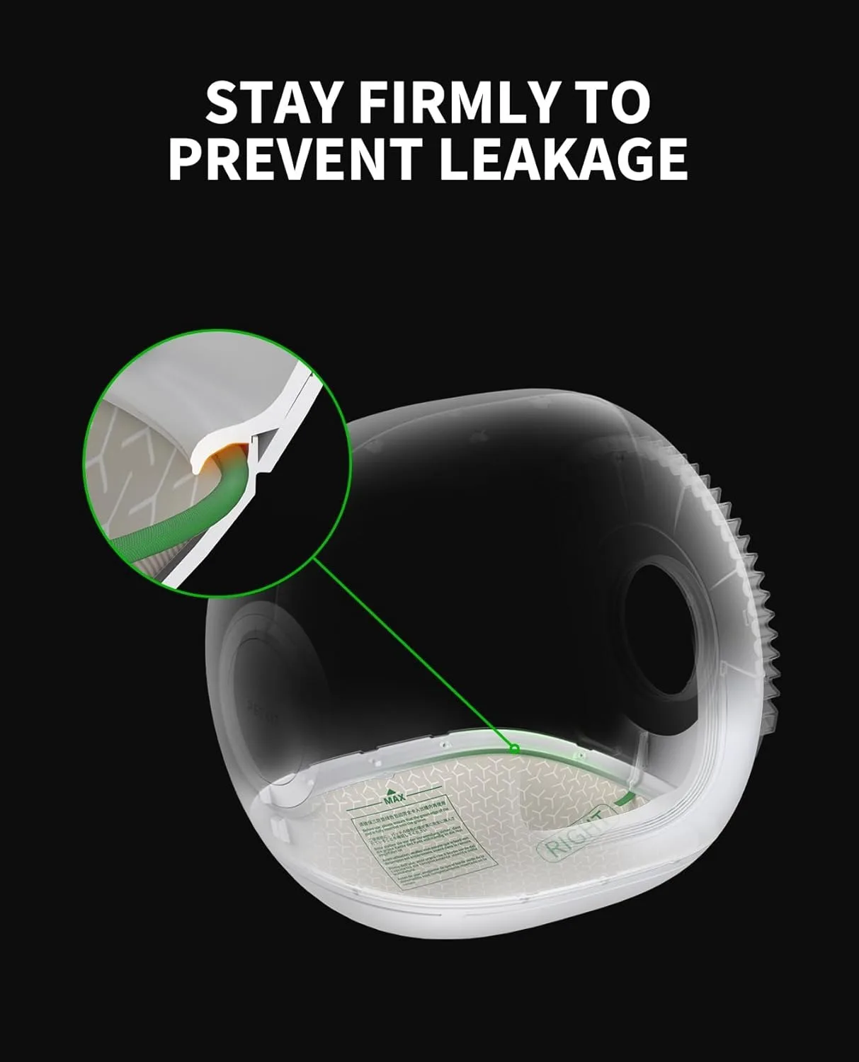 Schützende Katzenklo-Matte Kompatibel mit PETKIT Pura Max 2 Purobot Max Pro Wasserdichtes Kratzfestes Ersatzpad – Detail 5