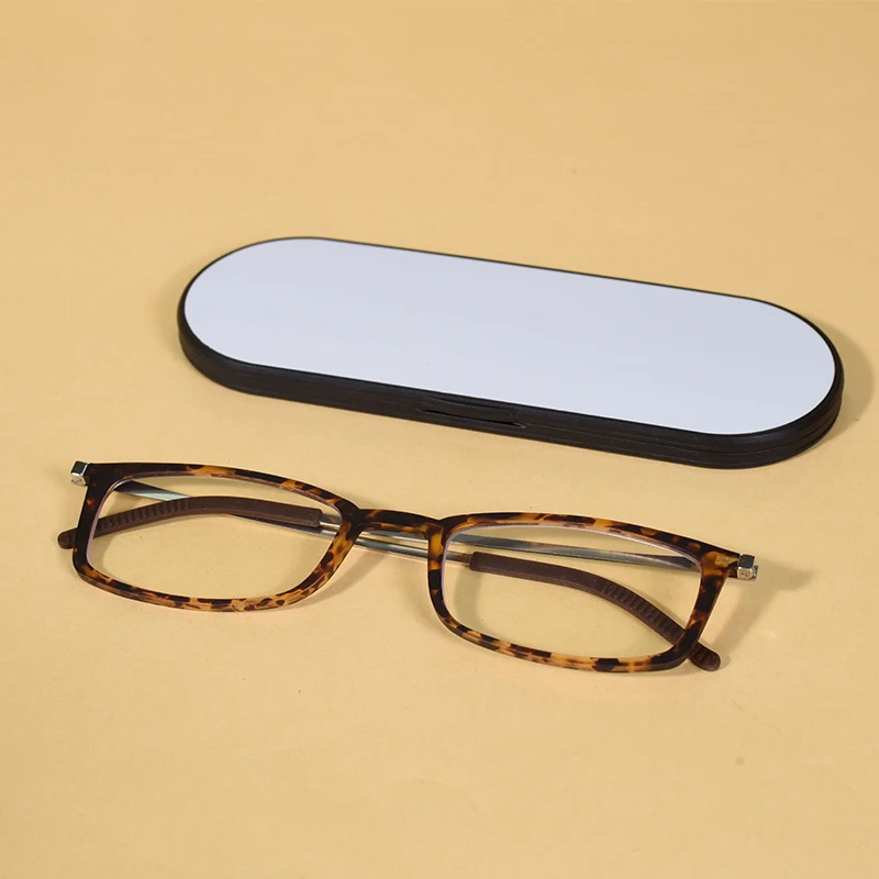 Anti-Blau-Lesebrille für Herren, magnetisches Gehäuse, modisch, 2025, Metallrahmen, hohe Qualität, für kleines Gesicht, praktische dünne Brillen + 2 – Detail 3