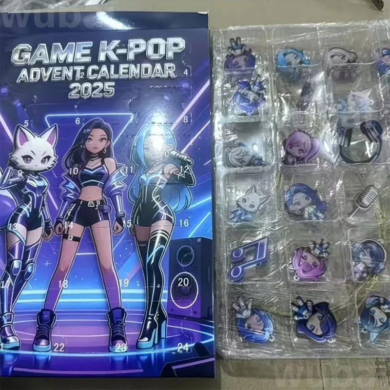 */KPop Demon Hunter 2025–2026 Adventskalender Blindbox, Weihnachtsbaumdekoration, Acrylanhänger, süßes Feiertagsornament