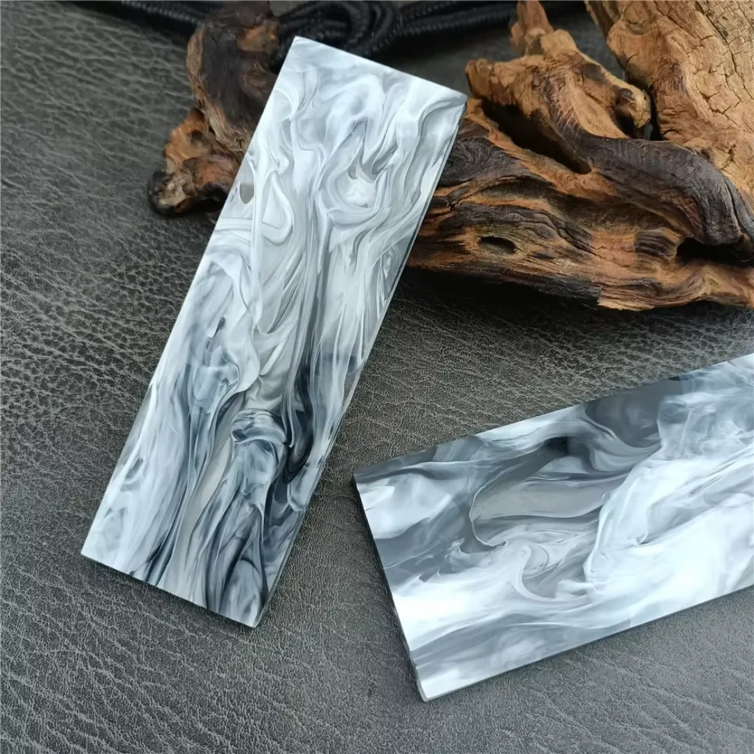 1PC Acrylic Resin DIY Handle Material Patches Non-slip Knife Grip Blank Scales Slabs 120X40X6.5MM 160*50*6.5MM