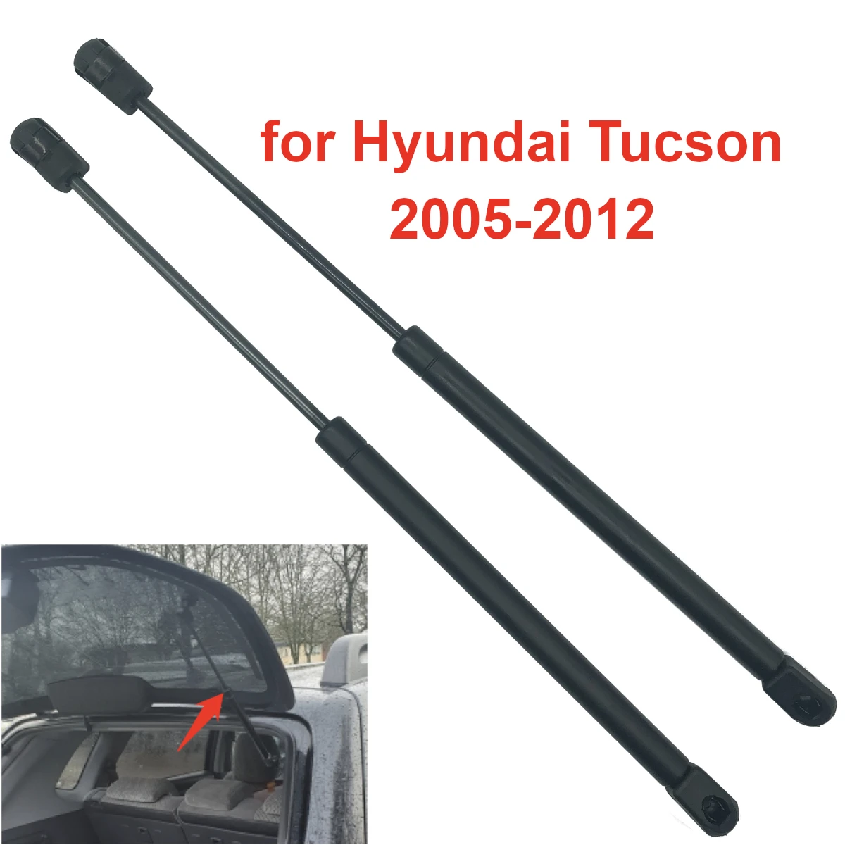 87170-2E020 Car Rear Window Glass Gas Spring Shock Damper Lift Strut Support Rod for Hyundai Tucson 2005 2006 2007 2008-2012