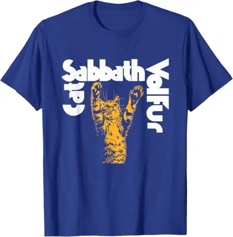 Cat Sabbath Lustiges Katzen-T-Shirt Y2k Kitty Dad Grafik-Bekleidung Humor Sarkastischer Witz Spruch-T-Shirt Weiche Baumwolle Kurzarm-Kleidung – Detail 16