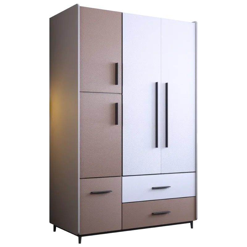 

Nordic two or three door wardrobe household Italian minimalist bedroom small apartment locker