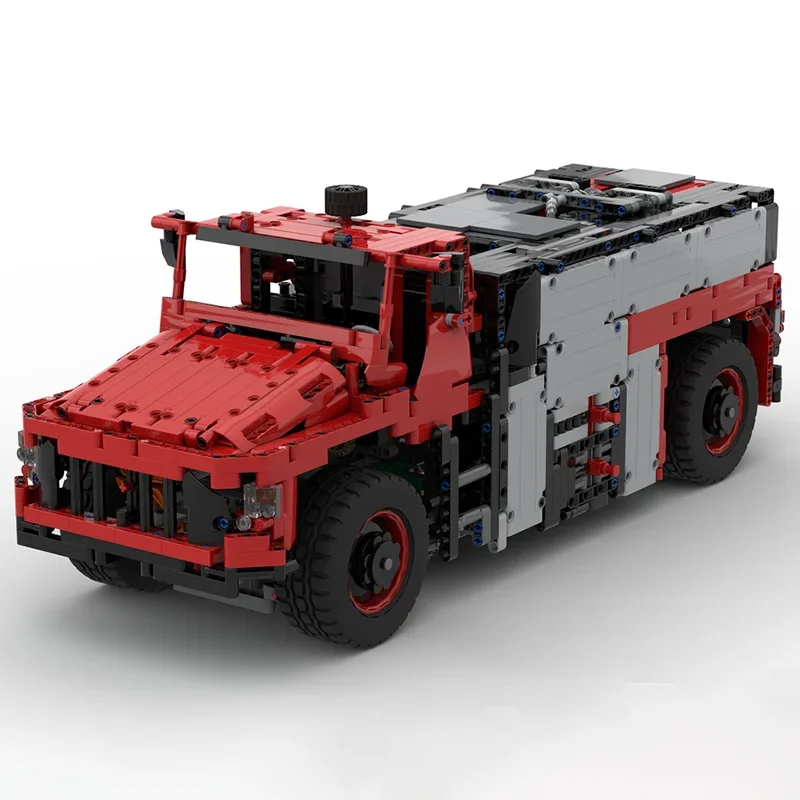 Moc Building Blocks Modular Side Loader Garbage Truck Model Technology Brick DIY Assembly Construction Holiday Toy Gifts