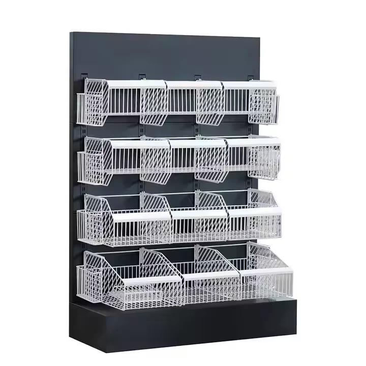 Direct From Manufacturer Customized Metal Hanging Basket for Supermarket Shelves Available in Various Colors and Sizes