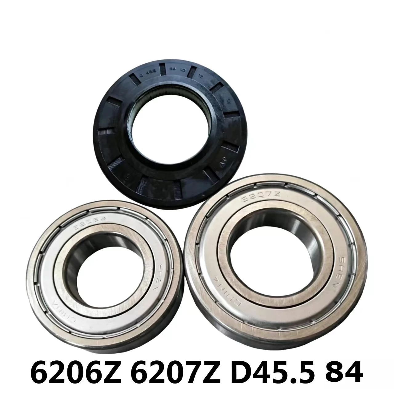 6206Z 6207Z D45.5 84 Bearing Kit With Oil Seal For Washing Machine Washer Replacement Parts