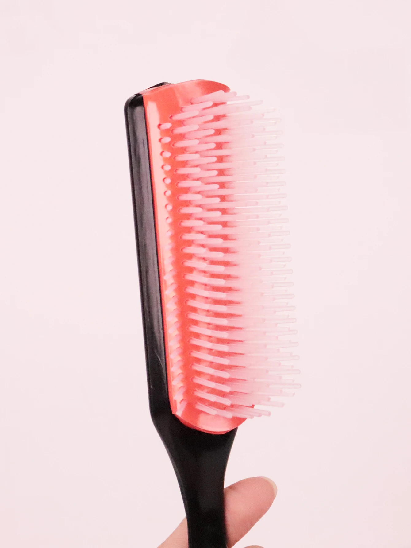 Escova de ondulação de massagem de nylon de 9 fileiras, adequada para vários penteados, três tamanhos para escolher Especial para perucas de cabelo real