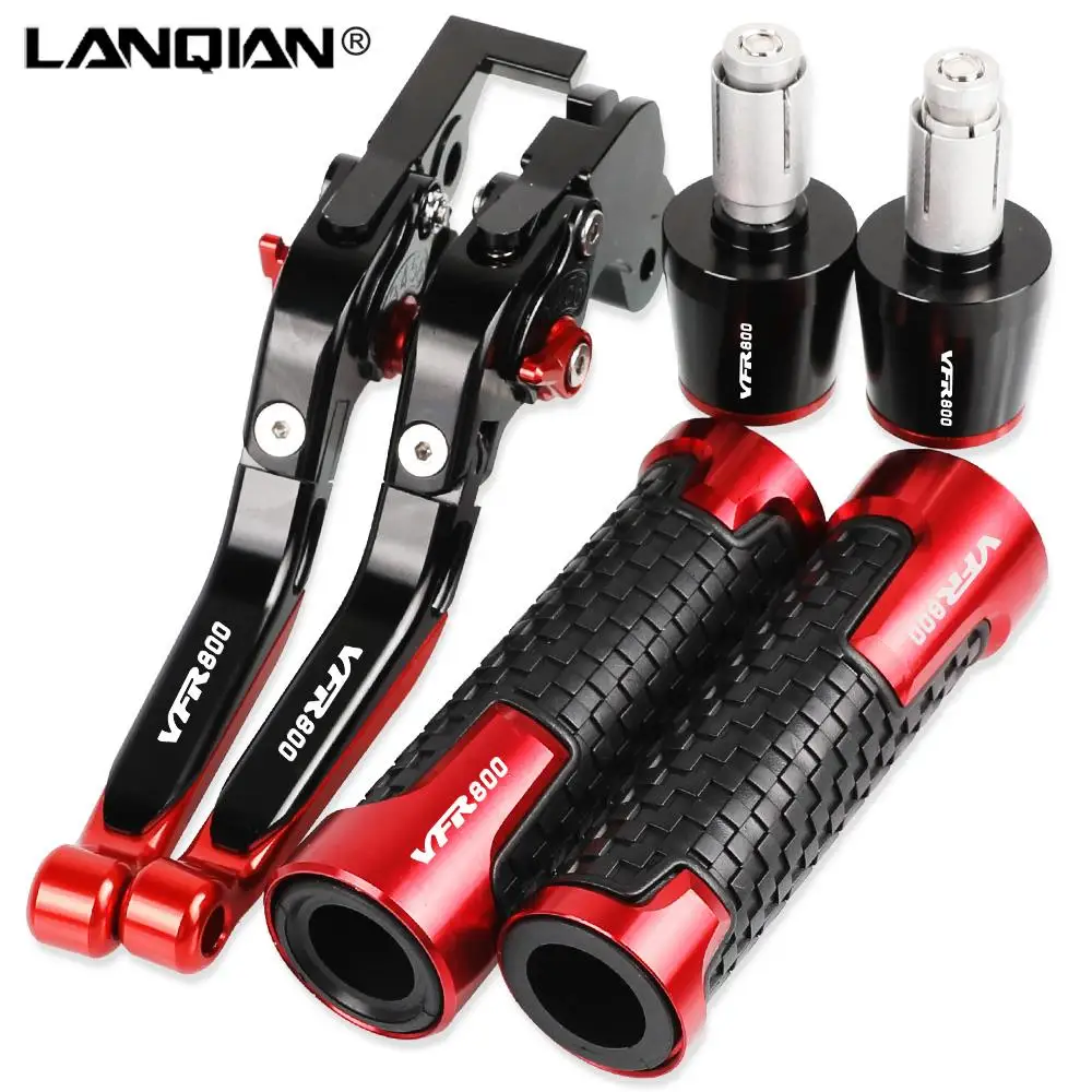 

For HONDA VFR800 VTEC 2002 2003 2004 2005 2006 2007 2008 Brake Clutch Levers Non-slip Handlebar Handle Hand Grips Bar Ends