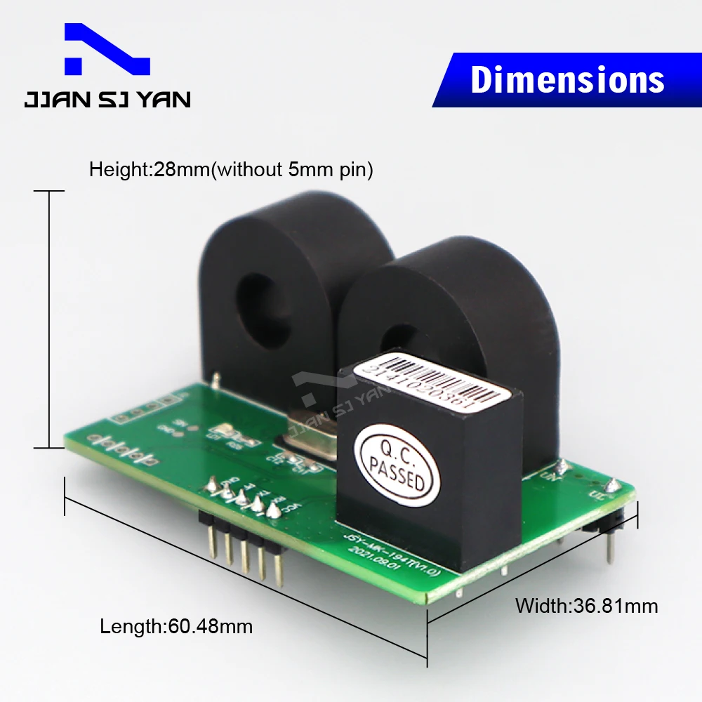 Jsy-1相2チャンネルmodbus ttl電圧電流センサー、ソーラールーター用エネルギー測定、mk 194t