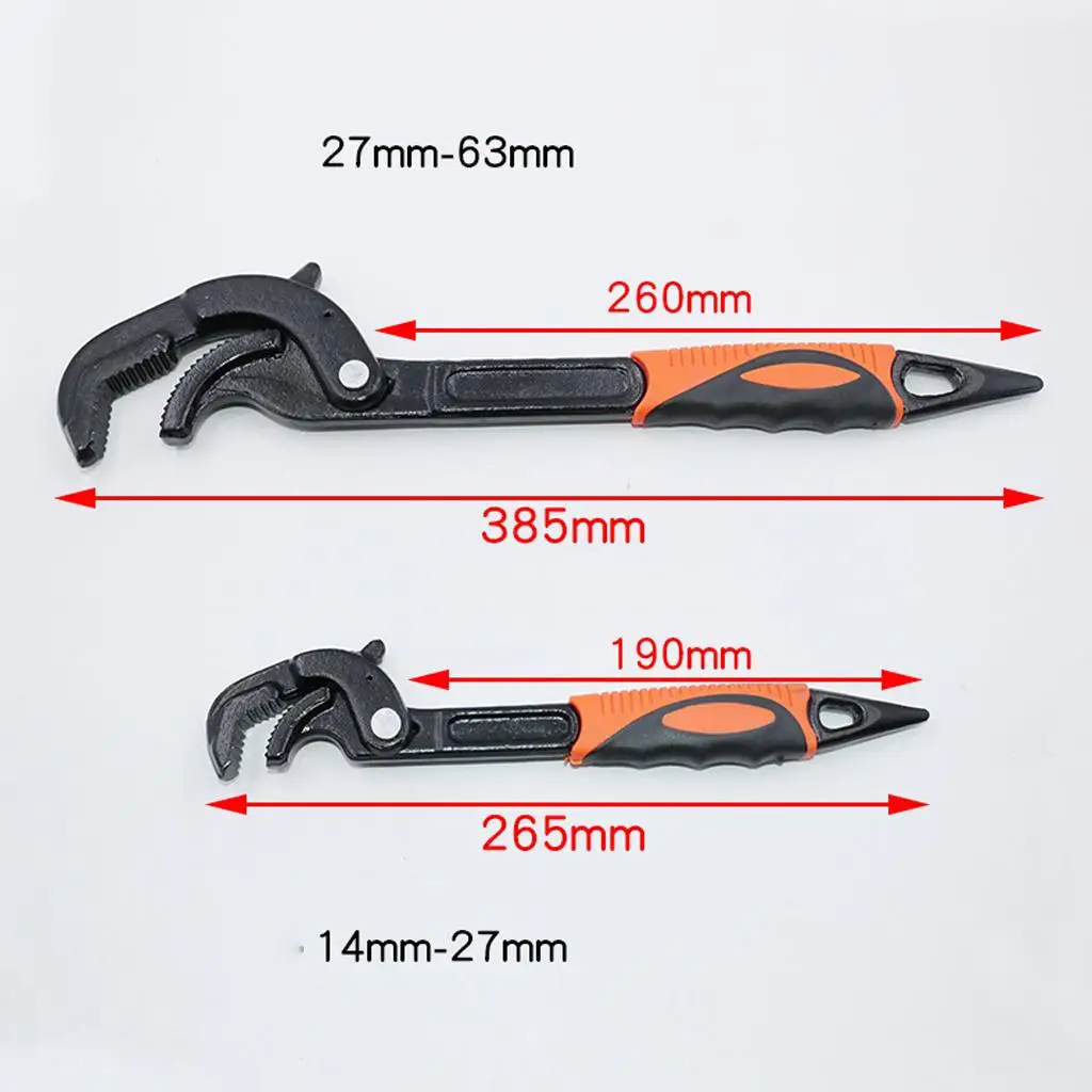 2 Pieces Spanner Multi-function Portable Adjustable Wrench Hand Tools