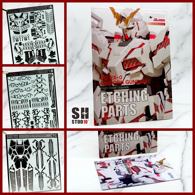 SH STUDIO for Gundam  PG 1/60 UNICORN Special Etching Sheet Assembled Model Accessories