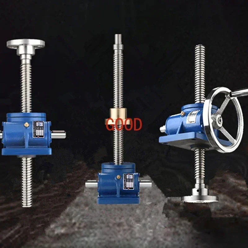 Handwheel Collar Cegar SWL1T/2.5T Hand-Cranking Worm Lifting Platform Screw Lift Reducer Leading Screw Lift for Industrial Use