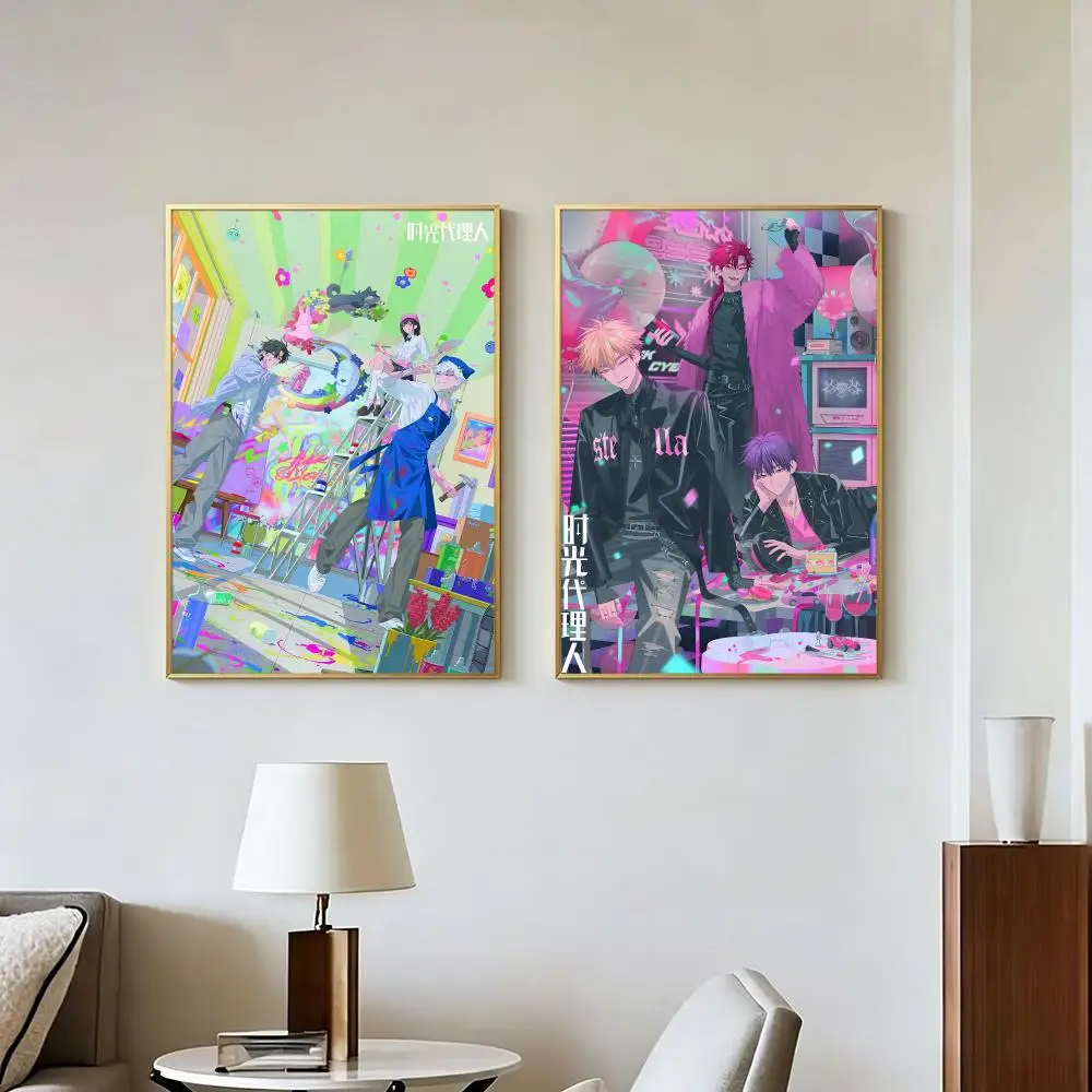 Anime Dark Epic Link Click Poster Peel And Stick Wall Art Self Adhesive PP Waterproof Wall Decor Living Room Bedroom Gift