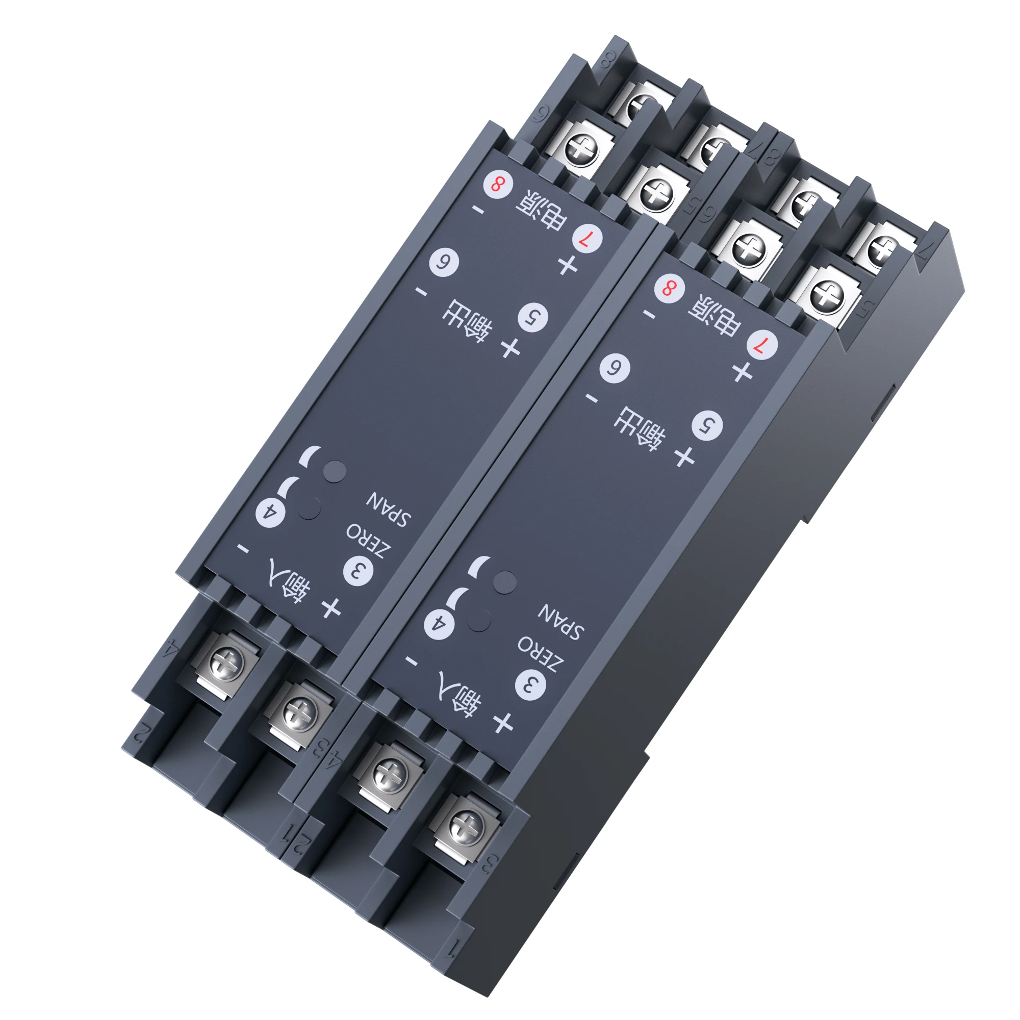 35mm DIN Rail 0-75V 0-100V 0-300V AC Voltage Transducer 4-20mA 0-10V RS485 Output  AC 0-800V 0-1000V Voltage Signal Converter