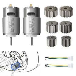 12V 24V 15T 19T 23Teeth 2PCS High-Speed Children Electric Ride on Car Drive Motor Upgrade Dune Racer/Ford/Fisher Price/Dynacraft
