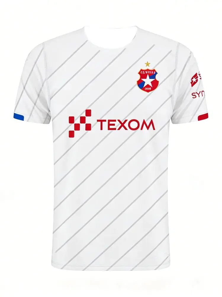 AliExpress NONE Wisła Kraków 2026 Team Short Sleeved Shirt Breathable Quick Drying Sports T-Shirt for Polish League Fans New Model
