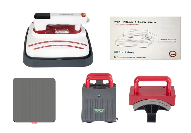 

P1210 Portable Heat Press Machine Cloth Sublimation Iron Hot Stamping T-Shirt Transfer Printing Heat Press Machine