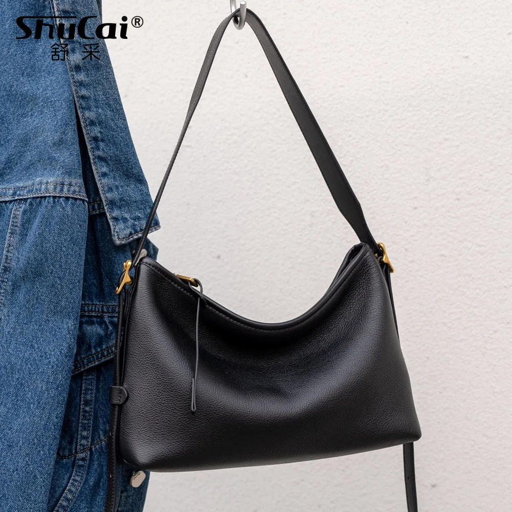 

Женская сумка через плечо из натуральной коровьей кожи, женская роскошная дизайнерская брендовая сумка-тоут, женская мягкая сумка из воловьей кожи для женщин