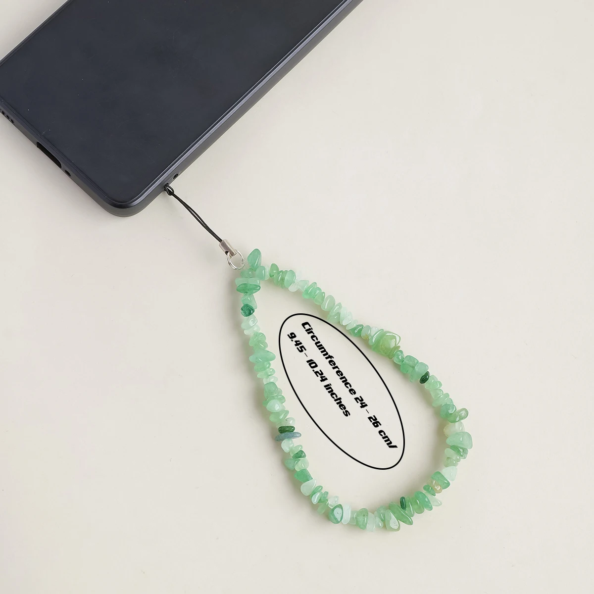 1PC Natural Crystal Gravel Pendant, Healing Energy Stone, Mobile Phone Decor & Yoga Spiritual Jewelry Gift