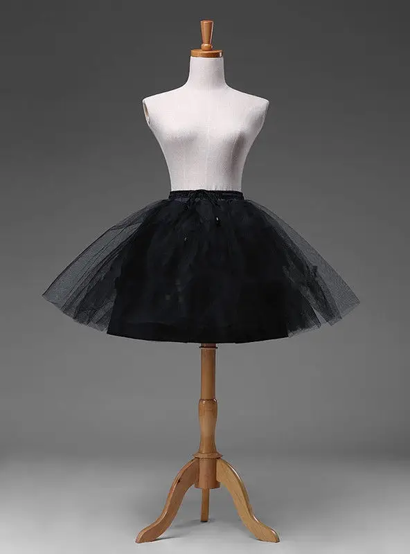 Nieuwe korte petticoat crinoline onderrok tutu bruids trouwjurk rok slips..