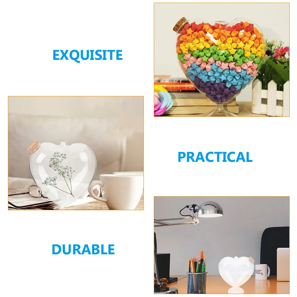 

Wishing Bottle Glass Storage Jar With Cork Stopper For Origami Stars Essential Oil Diy Craft Small Decorative Container