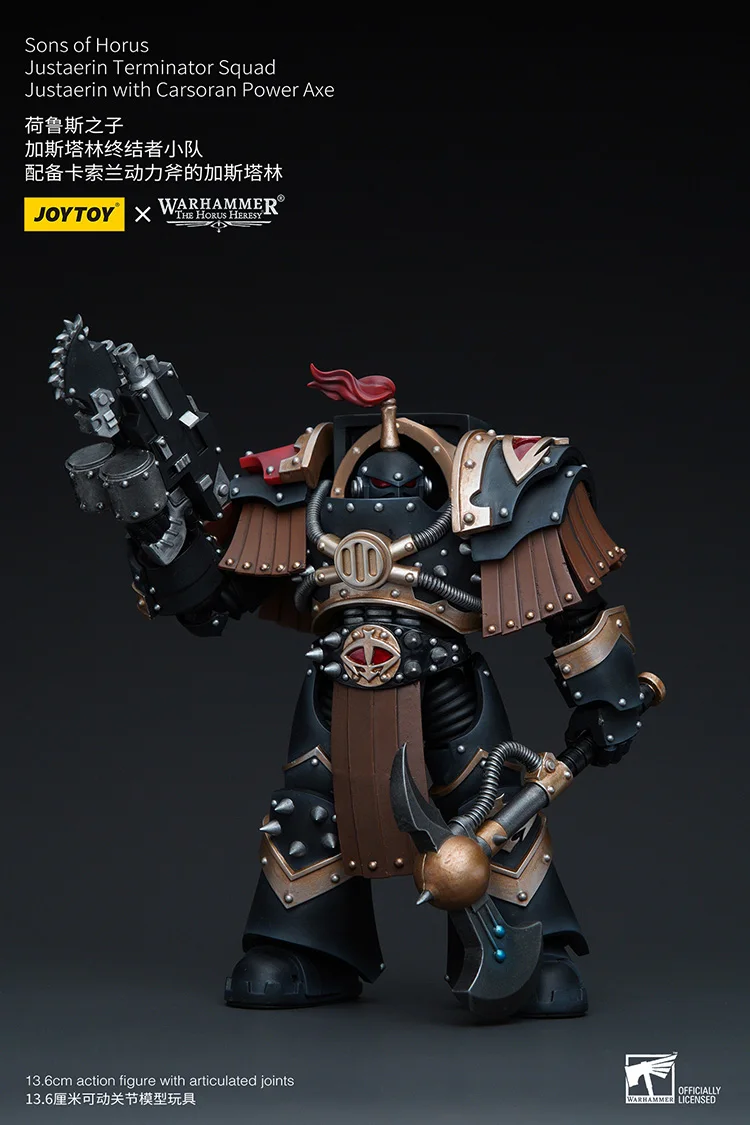 

JOYTOY Warhammer "The Horus Heresy"Sons Of Horus Justaerin Terminator Squad Justaerin With Carsoran Power Axe Doll Action Figure