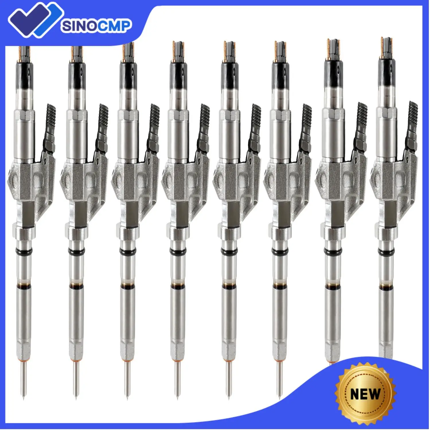 

8pcs Fuel Injectors for Bosch GM Chevy Duramax LB7 6.6L Engine 2001-2004 97729095 977206610445120008 0986435502 Excavator Parts