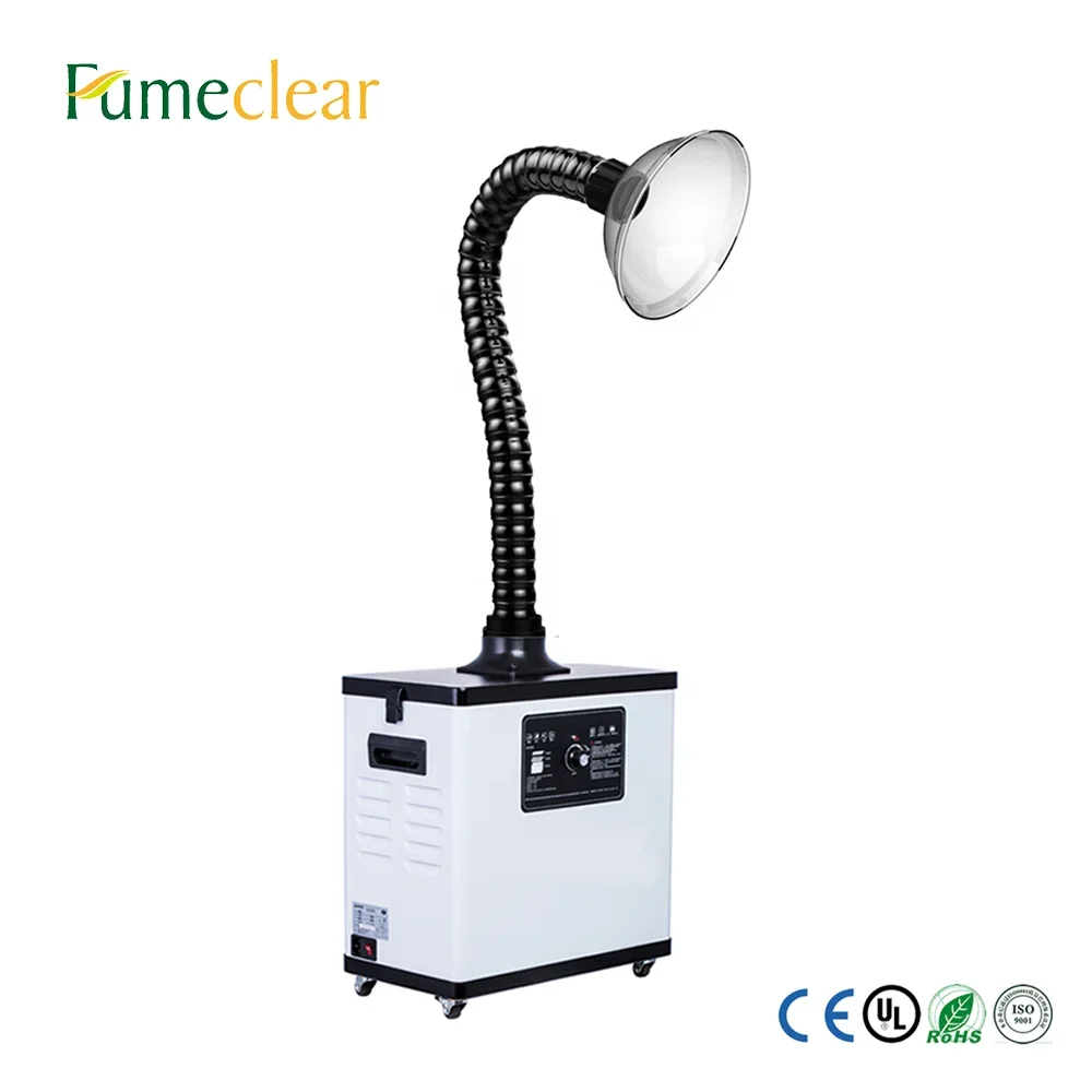 Extractor de polvo de uñas de mesa, colector de vacío de polvo de uñas de salón de belleza de gran potencia y poco ruido, 200W