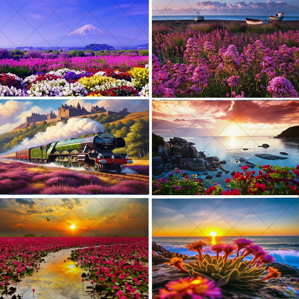 

Beauty Flower Landscape Theme Backdrop Party Decoration Banner Green Nature Background Wonderland Baby Shower Supplies Gifts