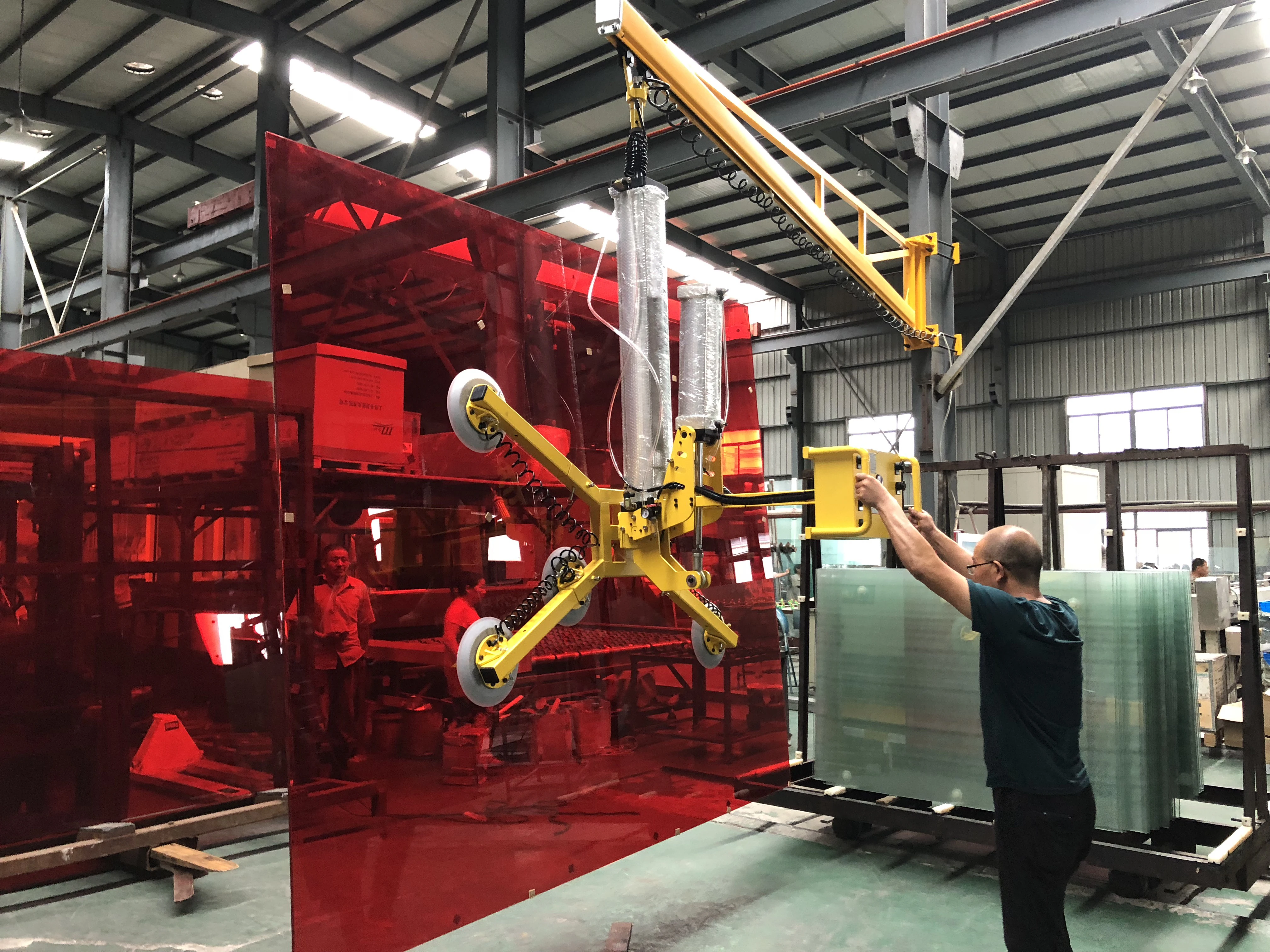 Awovolift glass vacuum lifter pneumatic cylinder automatic flip and rotate suction lifting equipment loading 450kg