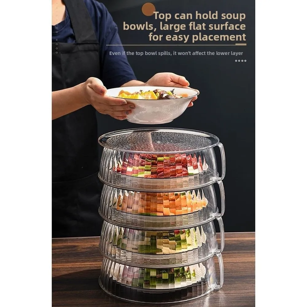 Insulation Microwave Splatter Cover Dustproof Multifunctional Plastic Food Cover Transparent Reusable Dish Cover Microwave Oven