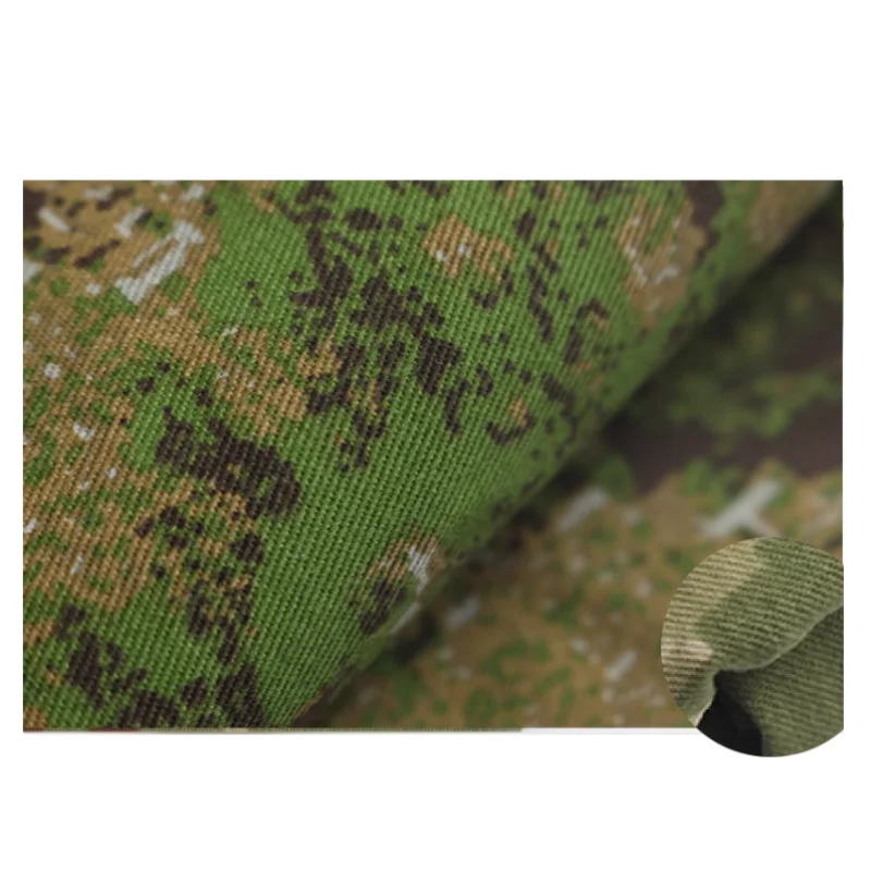 Twill Polyester Cotton Cloth Sweden Geometric Italy WildWood Greenzone Camouflage Fabric Cargo Pants Table Cloth DIY