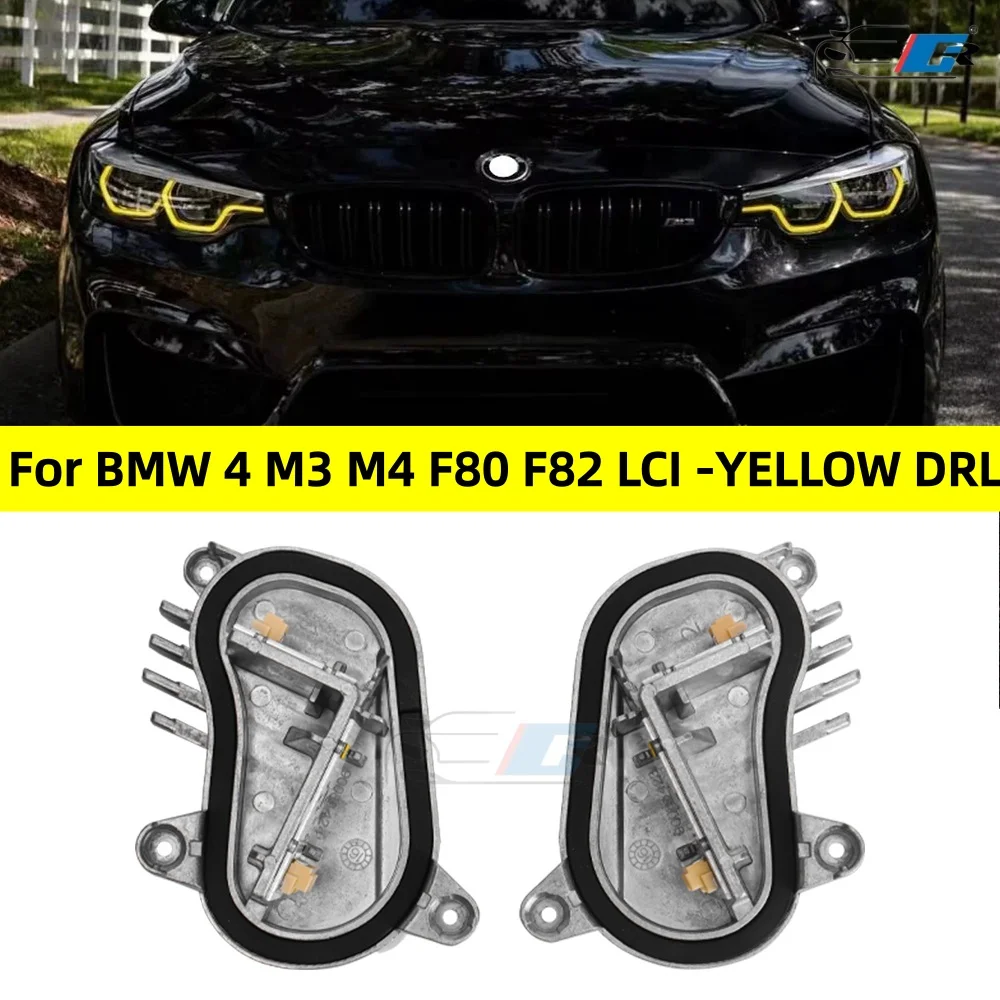 

Yellow DRL Modules For 2017-2020 BMW M3 M4 F80 F32 F36 F33 F82 Daytime Running Light Turn Signal Light 63117493229 63117493230