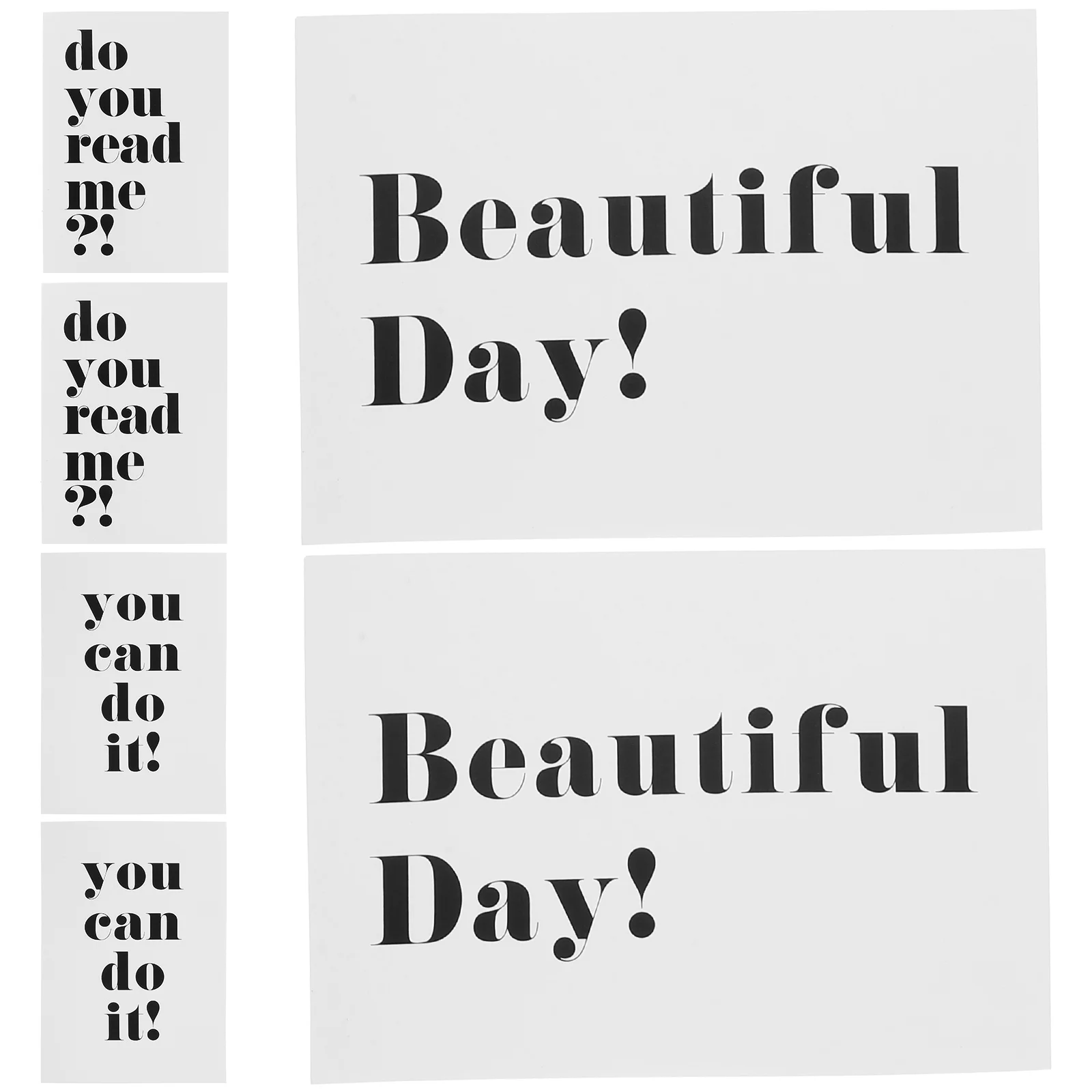 

6Pcs English Letter Cards Props Professional Photography Backdrops Reusable No Wrinkle Cards English Alphabet Card Decoration