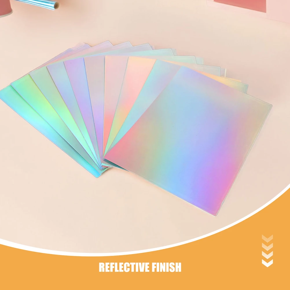 60 قطعة من ورق البطاقات المعدني المجسم A4 صفائح احباط قزحي الألوان DIY بها بنفسك ورق الحرف سجل القصاصات لوازم صنع البطاقات