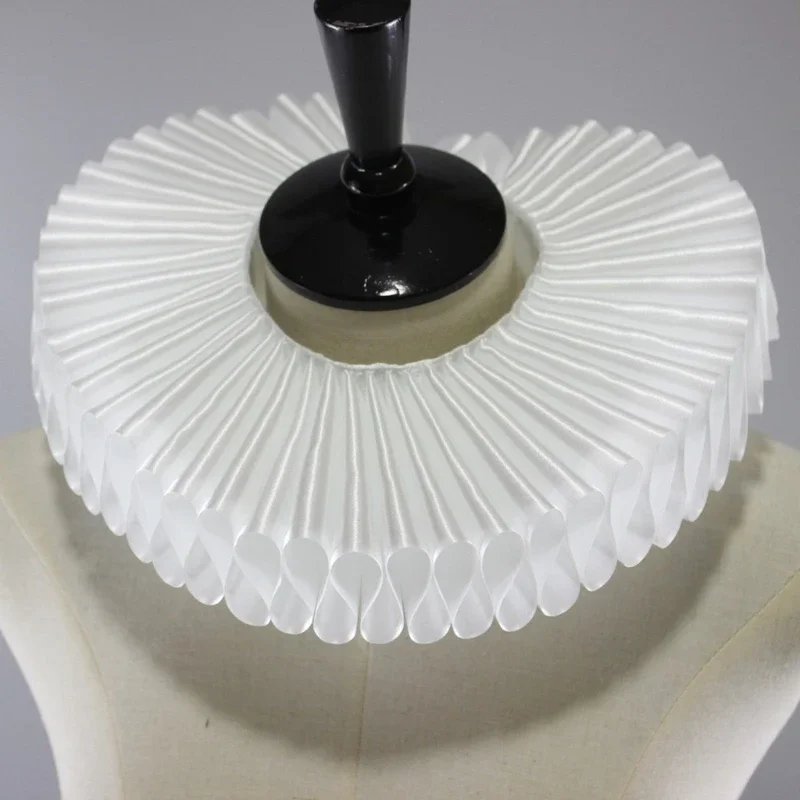 Silky White Neck Ruff Clown Choker Ruffled Detachable Collars Cosplay Costume Wholesale