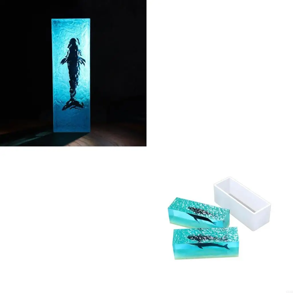 Easy to Clean Rectangular Silicone Mold with Stand Soap Making Moulds Silicone Crafting Molds Perfect Gift for DIY Lover