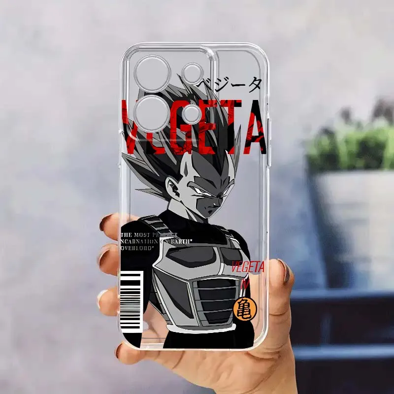 

Dragon Ball Cartoon Son Goku Phone Case For Xiaomi Redmi 10 11 K30 K40 K50 K60 K70 Pro Prime Plus Ultra Zoom 5G TPU Transparent