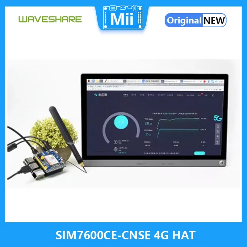 Módulo de rede MiiBestODRaspberry Pi 4 SIM7600CE-CNSE 4G HAT suporta comunicação 4G / 3G / 2G, posicionamento LBS