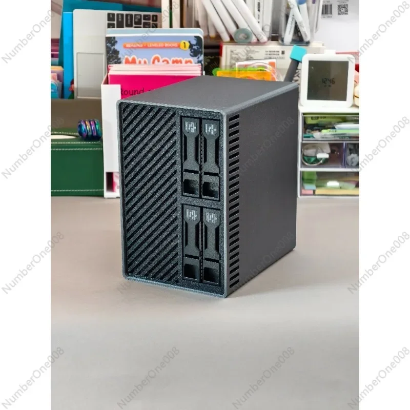 4-Bay Hot Swappable NAS System Mini PC Home Cloud Storage Server ITX Ready-to-Use Network Storage Device