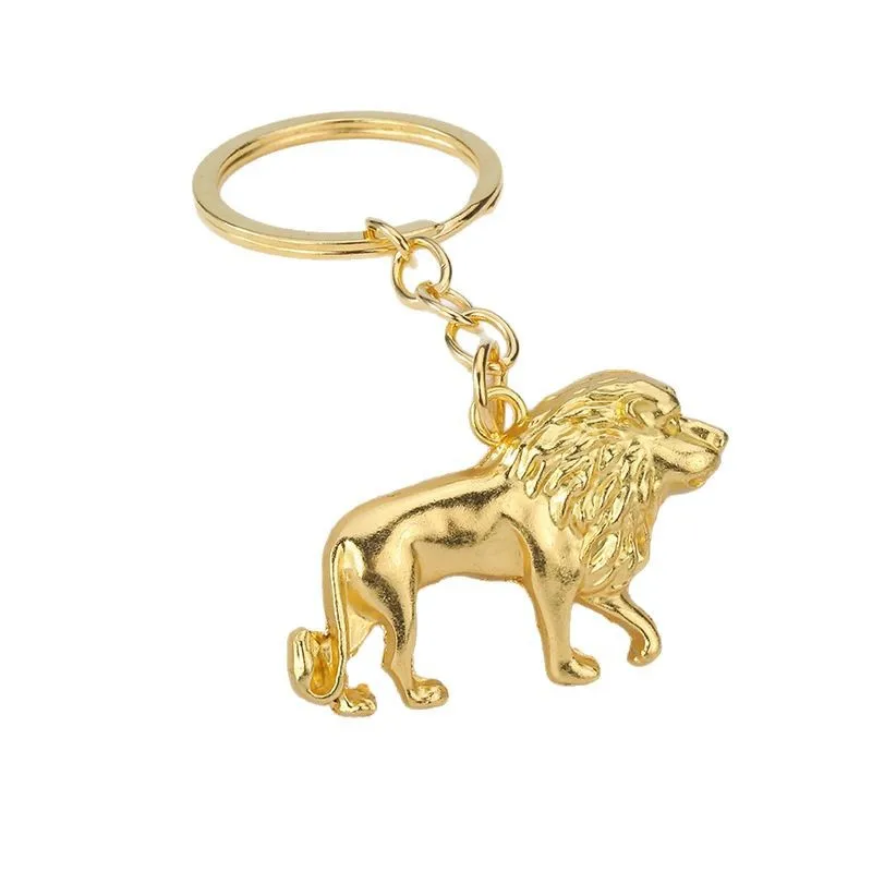 lion keychain key ring creative animal key chain key holder portachiavi chaveiro llaveros hombre