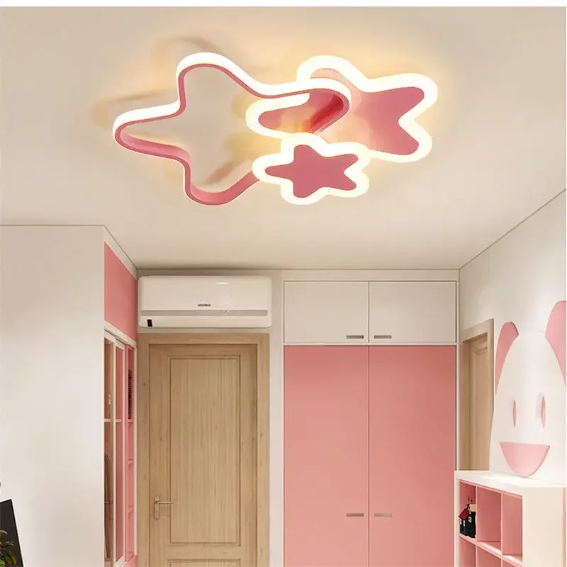 

Led Ceiling Lamp for Children's Room Bedroom Study nursery Modern Dimmable Creative Child Cloud Chandelier Lighting Fixture