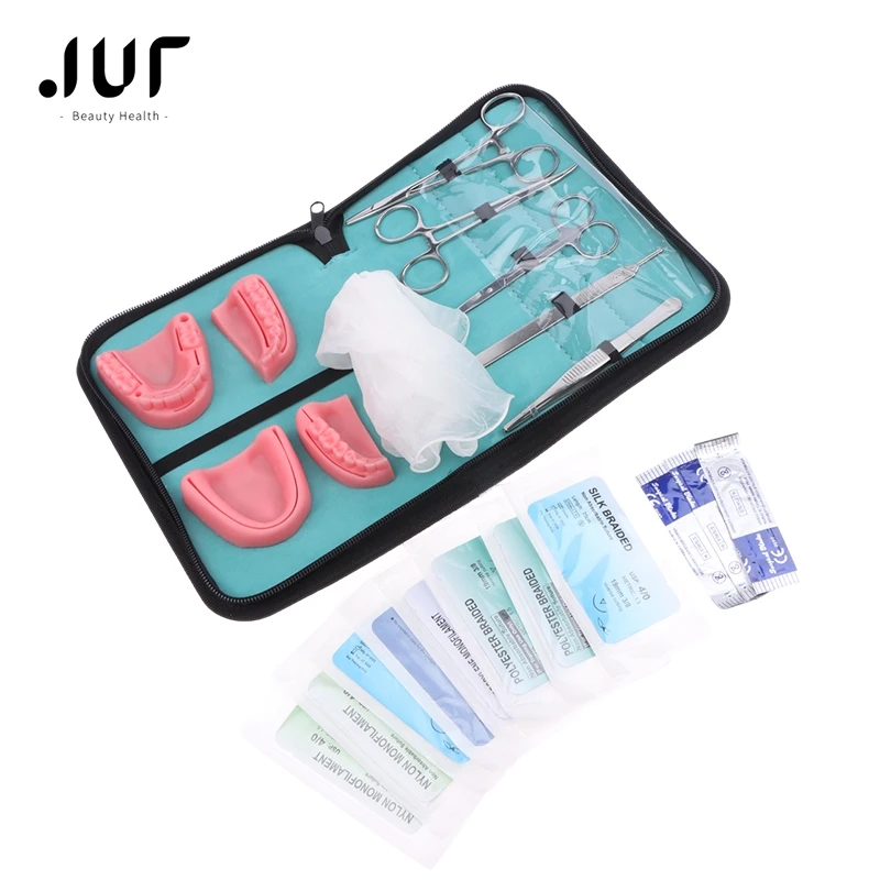 

Dental Surgical Suture Training Kit Suture Dentistry Practice Model Training Pad Scissors Tool Teaching Operate Kit