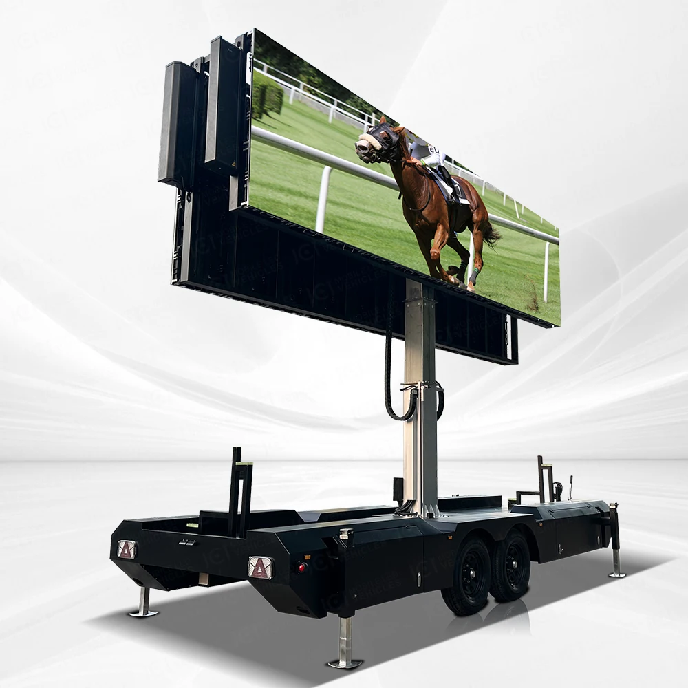 2024W Outdoor P3.91 Mobile  Marketing Trailer Novastar Led Commercial Rotating Advertising Billboard Display Giant Screen Sign