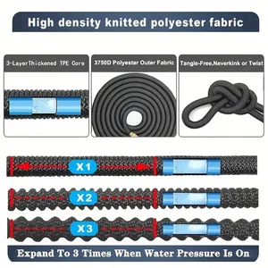 Flexible double latex garden hose, high pressure watering tube, car wash irrigation, best suelling garden supplies 10 Main Sales High Pressure Hose - №8